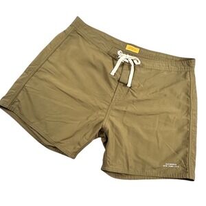 Saturdays NYC New York City Talley Swim Shorts Men's 36 Olive Green Trunks
